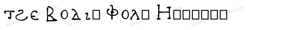the body, vol. I字体转换